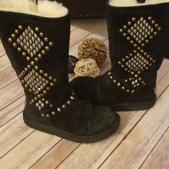 black studded ugg boots